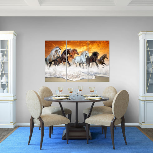Wandbilder Wohnzimmer XXL Pferde Moderne Bilder Tiere